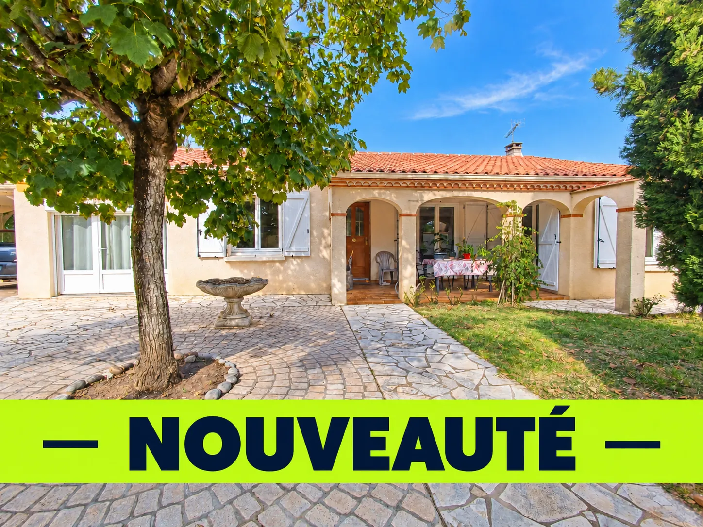 Maison de plain-pied avec 4 chambres, piscine et garage à Villeneuve-sur-Lot