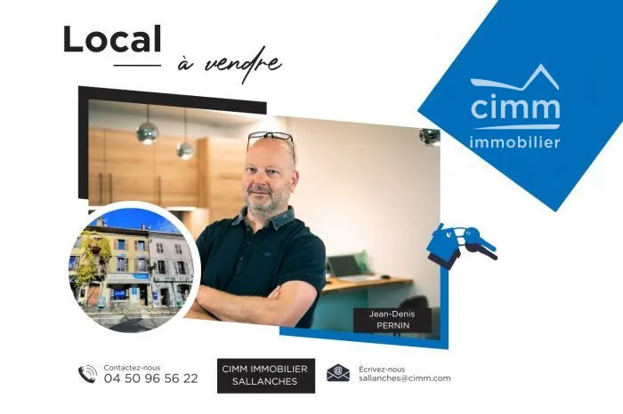 Local commercial à vendre à Sallanches - 75 m², vitrine, faible charges