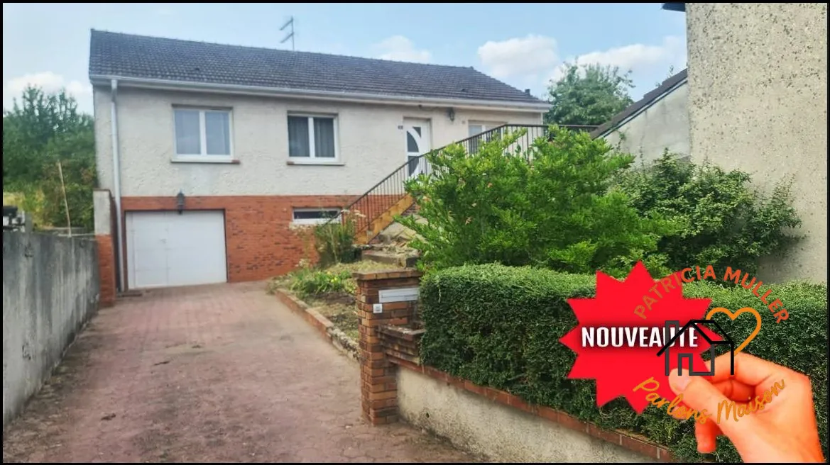 Maison à vendre à La Francheville, proche Charleville-Mézières avec grand terrain et sous-sol