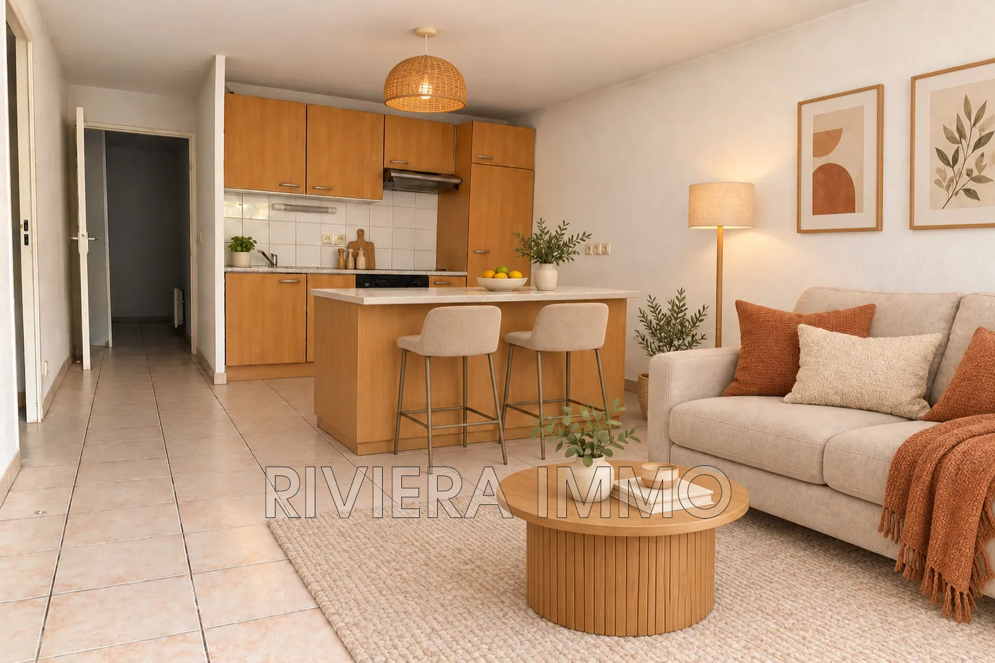 Appartement avec terrasse et garage à Grasse, cadre verdoyant