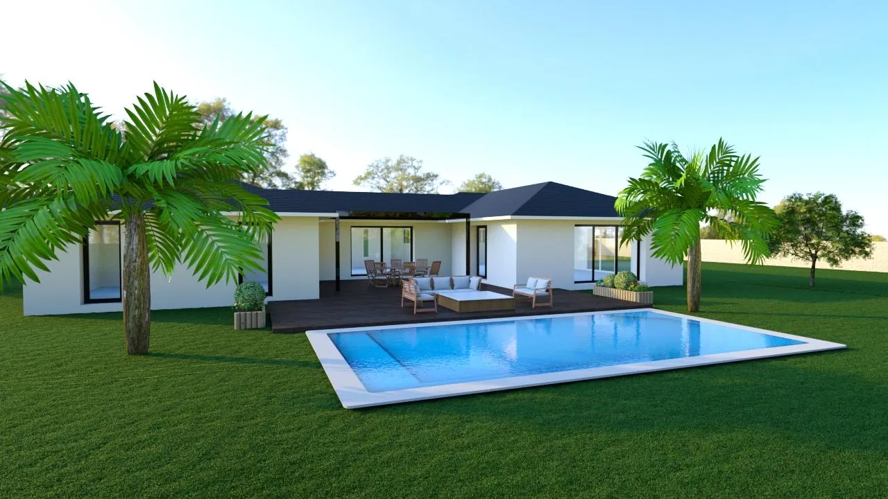 Terrain de 480 m² à Madirac avec projet de maison contemporaine personnalisable