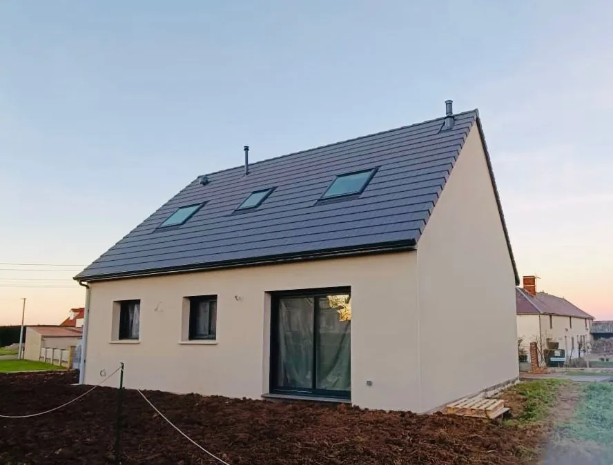 Maison neuve individuelle de 104 m² avec 3 chambres à Fresnes-Tilloloy