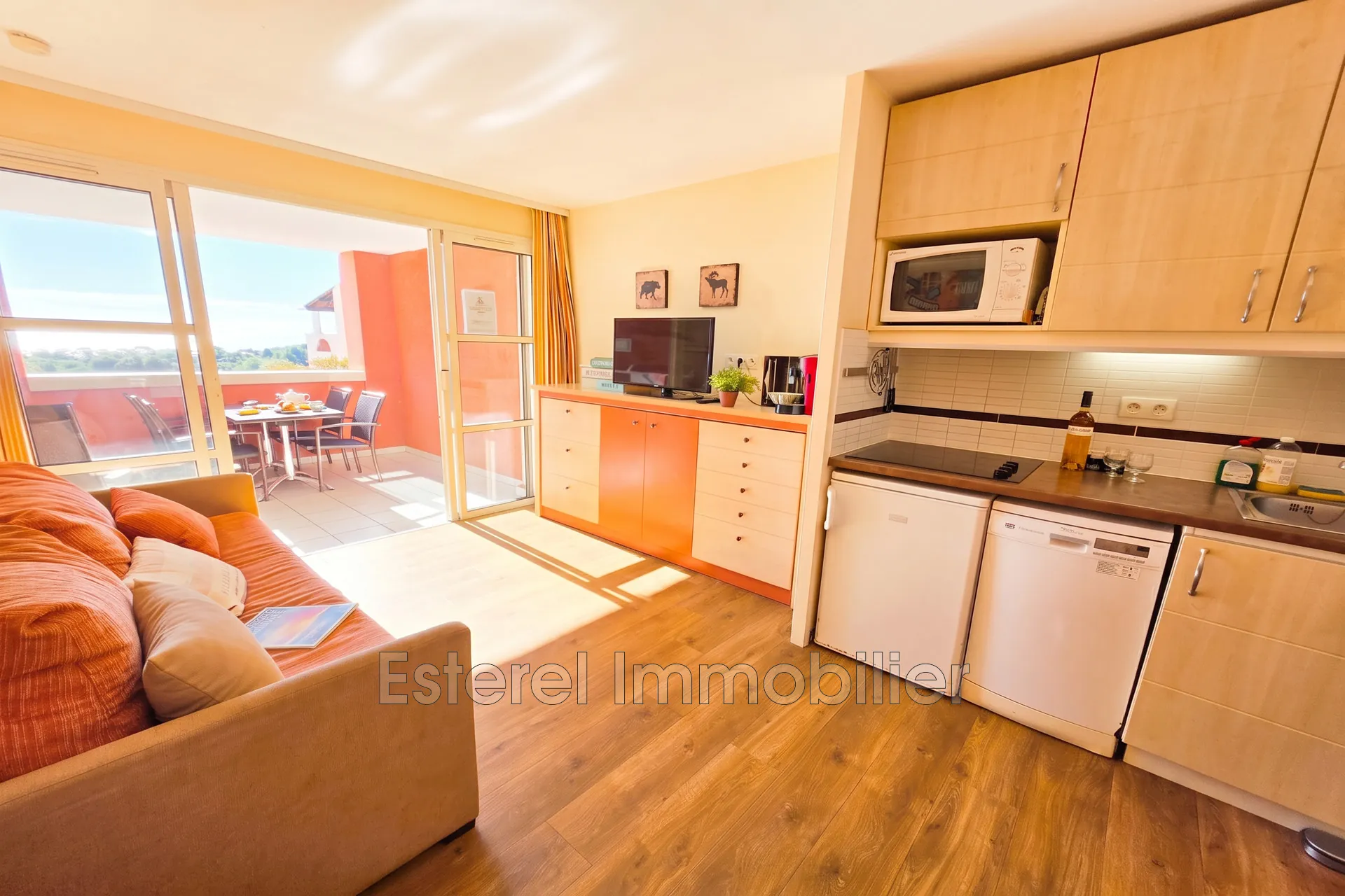 Charmant 2 pièces avec vue mer à Cap Estérel - Terrasse, piscine et parking