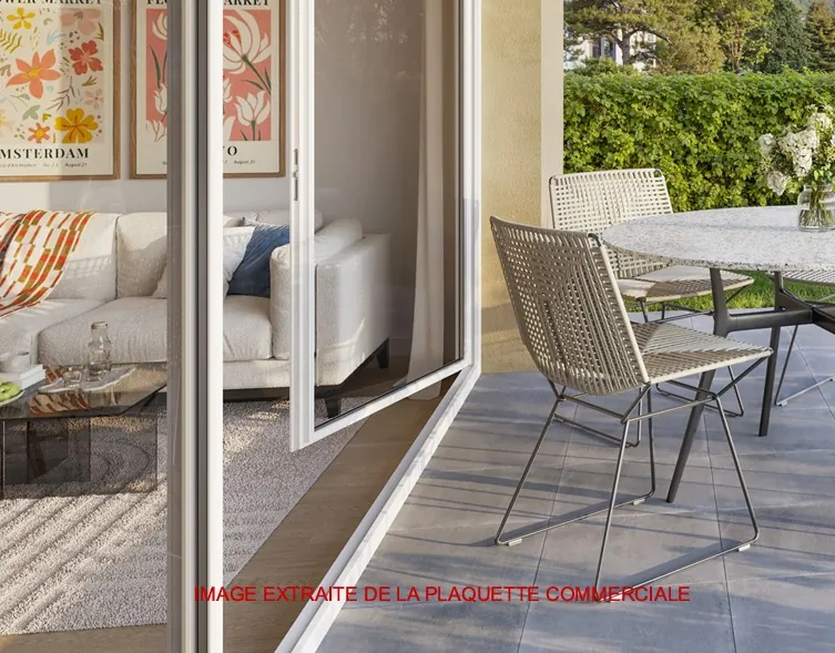 Appartement T3 en Rez-de-Jardin à Bourgoin-Jallieu avec jardin et terrasse