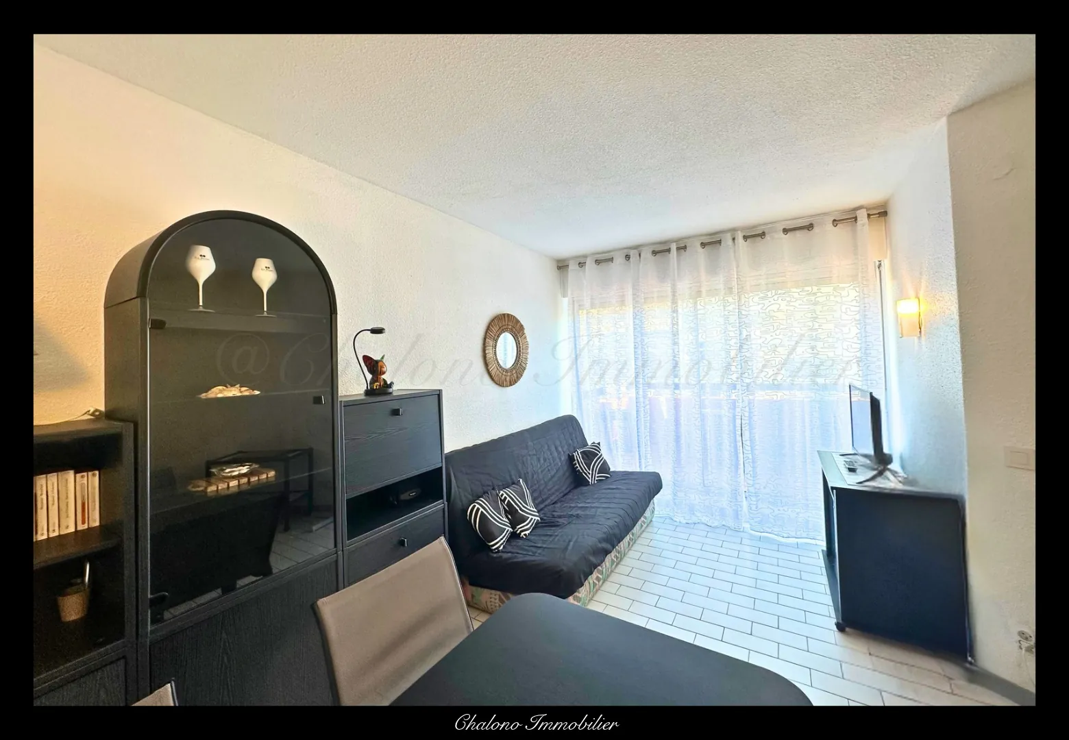 Bel appartement T2 de 29 m² avec terrasse au Cap d’Agde, proche du port