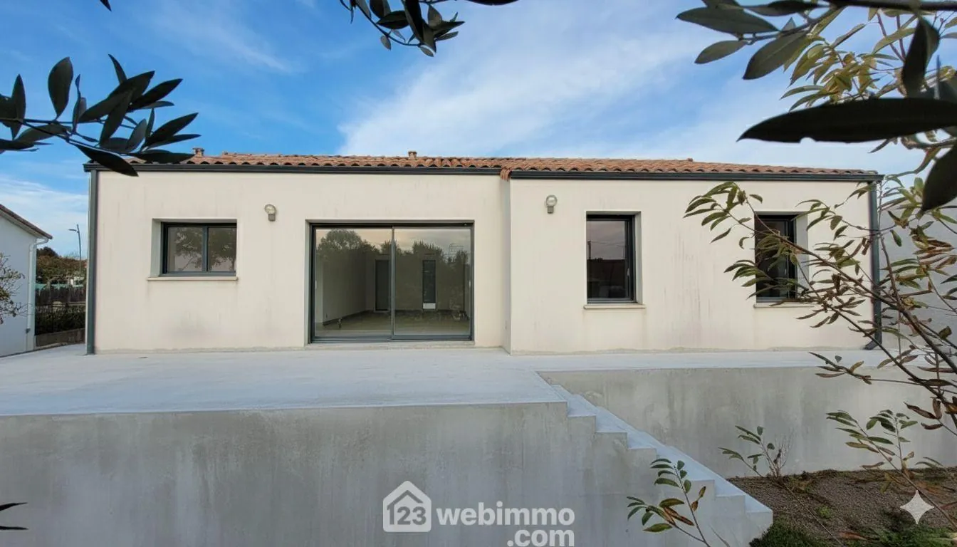 Maison neuve à Longeville-sur-Mer de 111 m² avec terrasse et terrain à aménager
