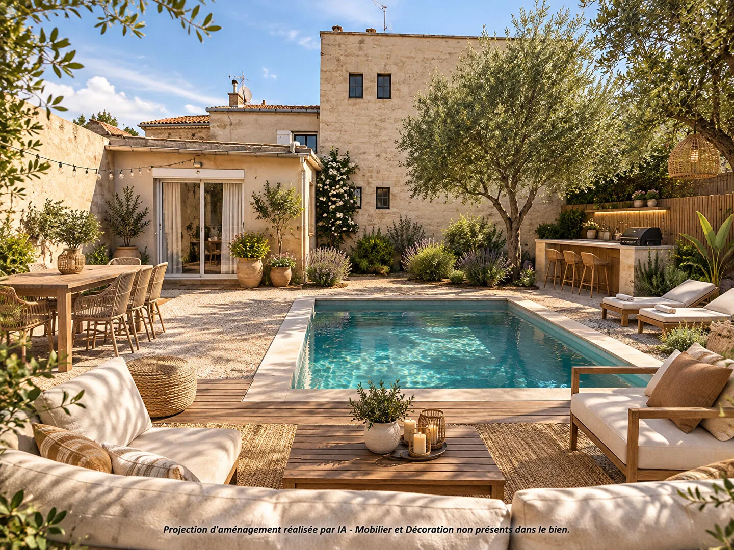 Maison à rénover avec jardin et potentiel d'agrandissement à Sorgues