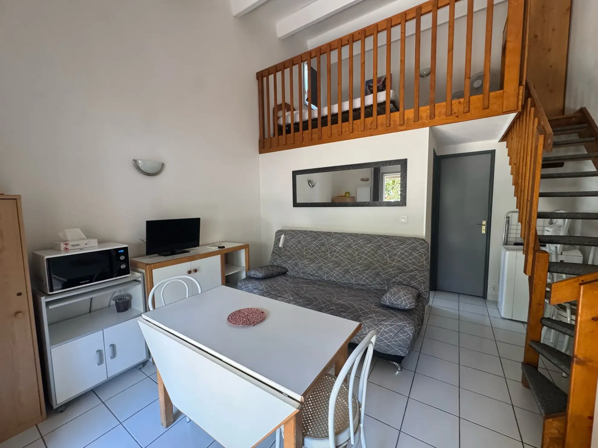 Maison T2 avec mezzanine, terrasse et garage à Rochelongue, Agde