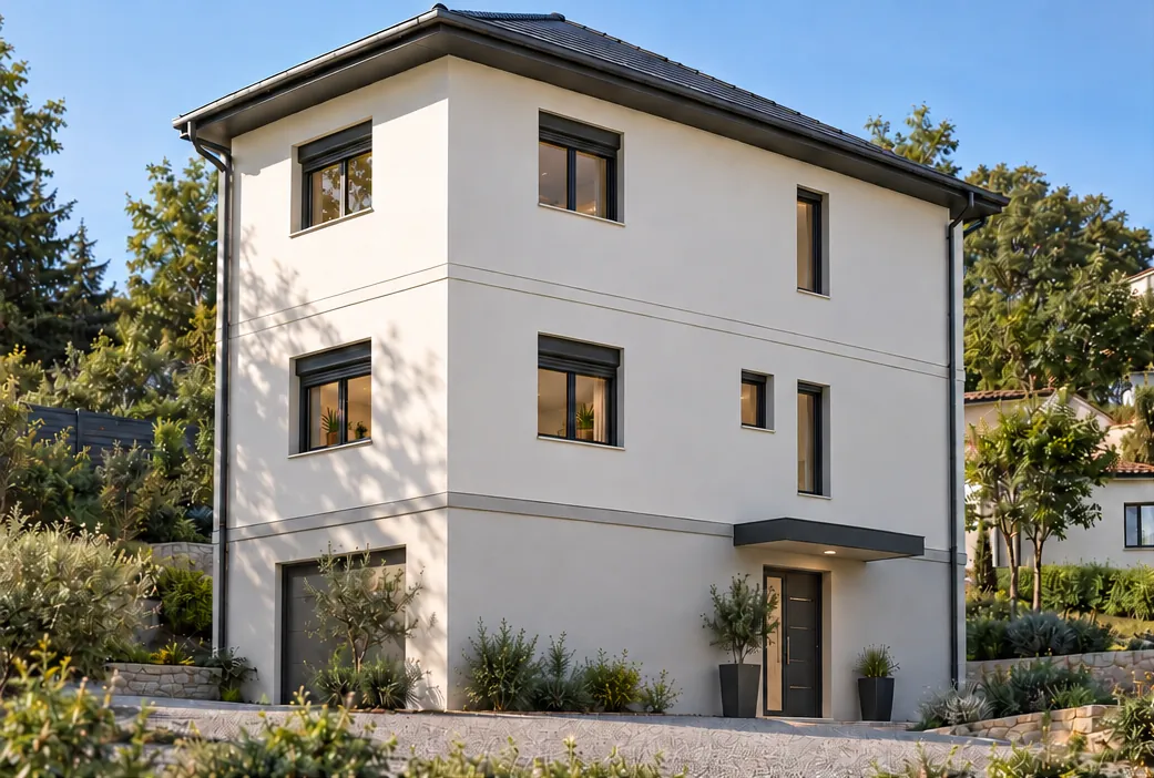 Maison neuve à finir – 3 chambres, garage, personnalisable à Lentilly